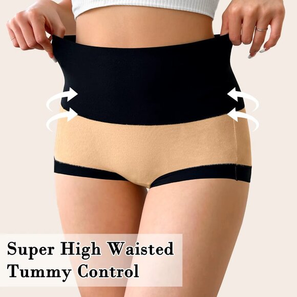 (4-Pack) Smüthié™ High-Waisted Tummy Control Shapewear Shorts + Free Superb Gift - Picture 3 of 14